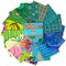 Kaffe Fassett 5" Square Pack (Charm Pack) in 2025 Cool by Kaffe Fassett Collective for Free Spirit (FB6CPGP.COOLFEB25)